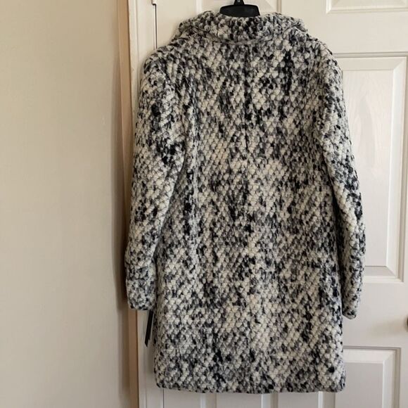 Steve Madden Black/White Coat size M - Picture 6 of 9
